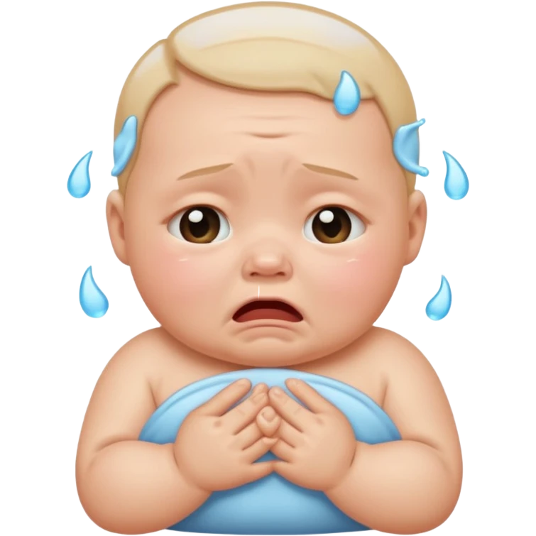 crying baby emoji