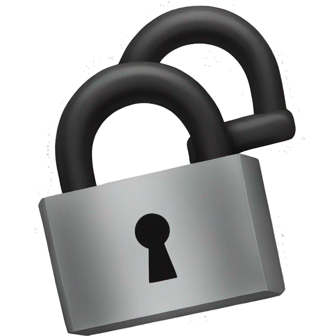 a Black Lock emoji