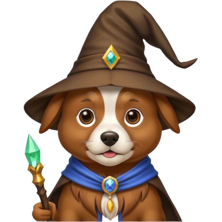 Dog wizard emoji