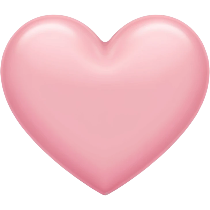 Pastel pink heart emoji