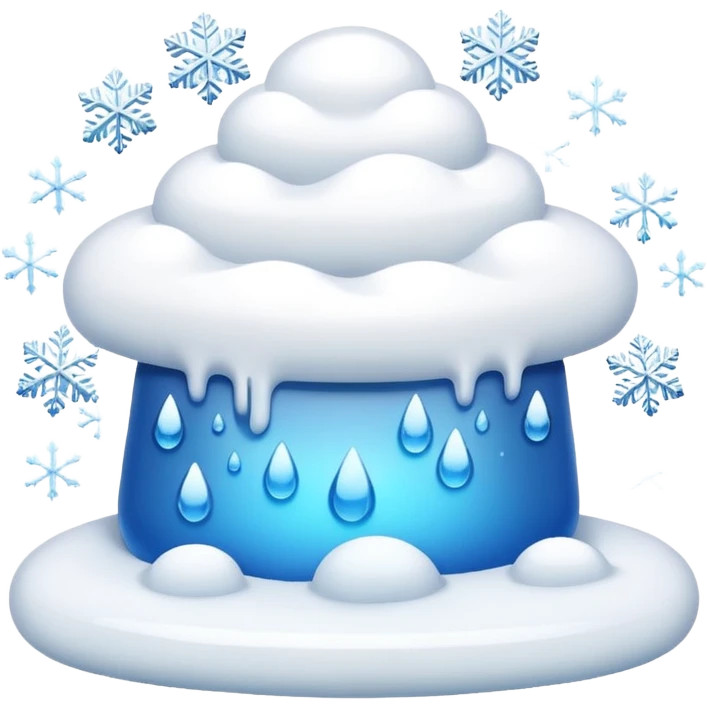 winter snow, freez emoji