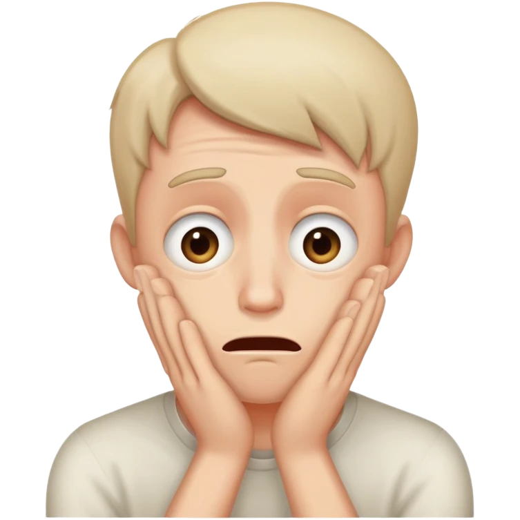 anxious man desperately begging and pleading expression saying please don't leave me emoji