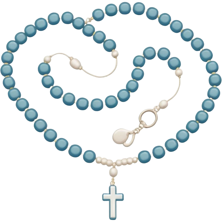 prayer bead white without logo emoji