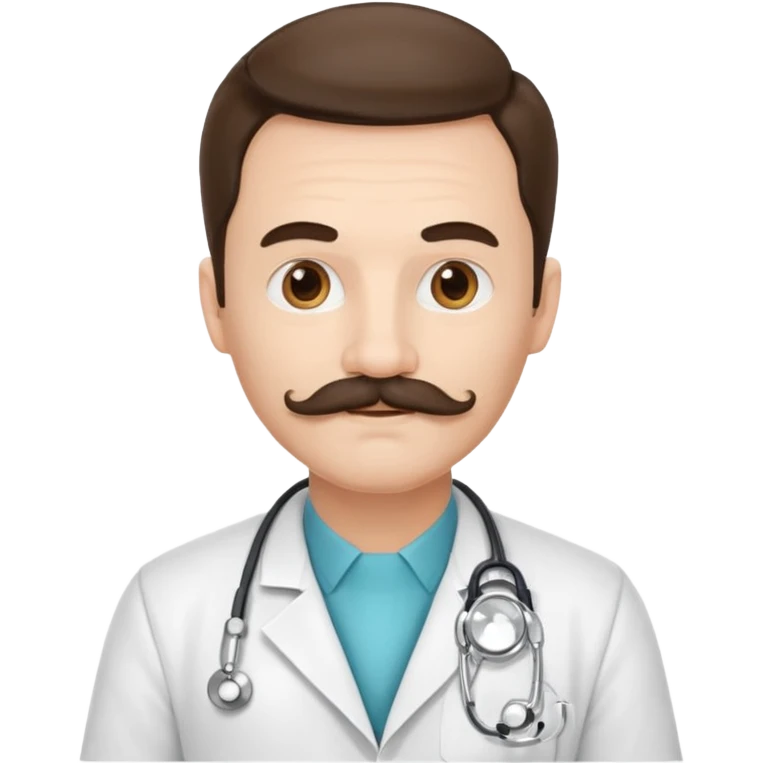 doctor with white mustaches emoji