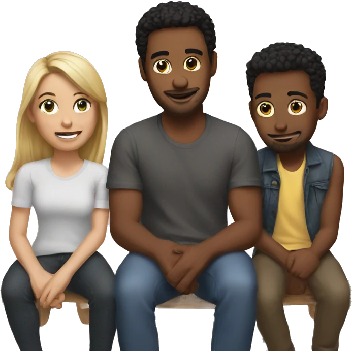 3 friends  emoji