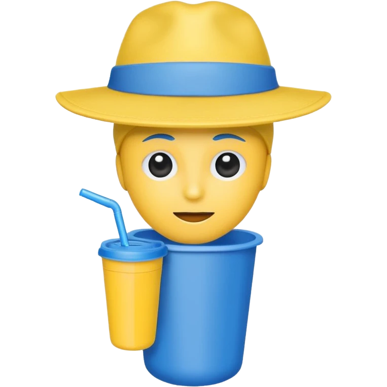 drink holders with hat emoji
