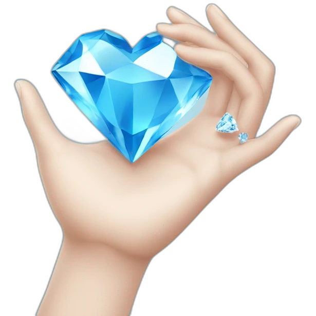 diamond-heart-blue-lightblue emoji
