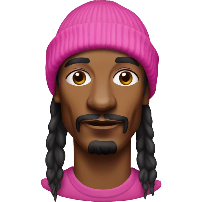 snoop dogg with pink beanie emoji