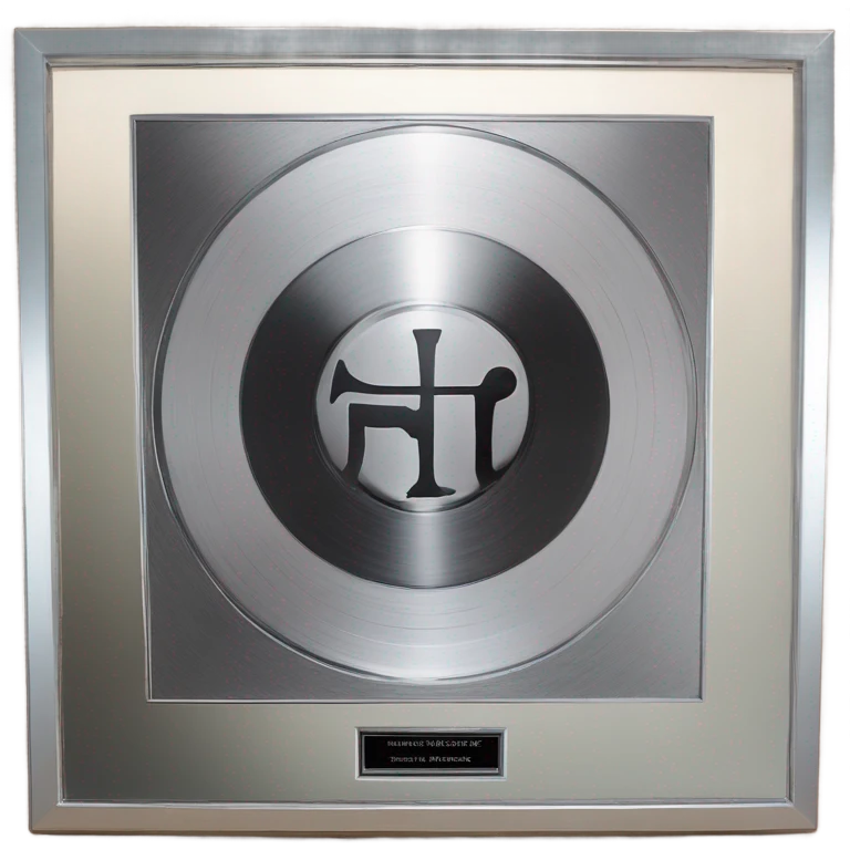 platinum album plaque  emoji