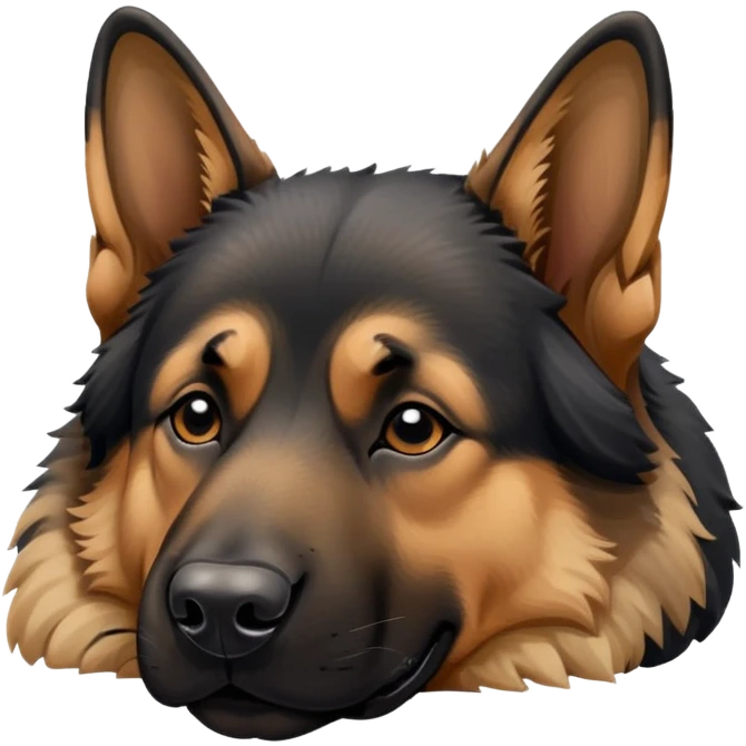 Sleeping German shepherd  emoji