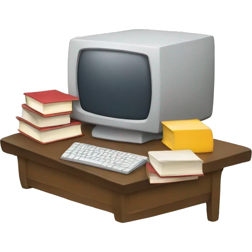computer with book emoji