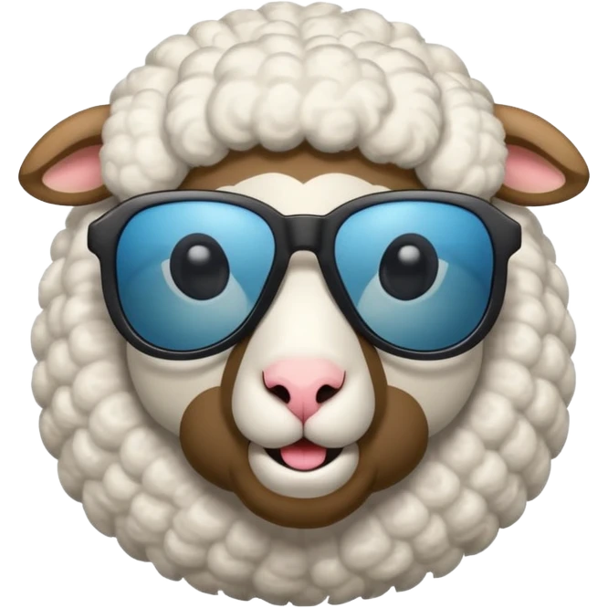  sheep with sunglasses emoji
