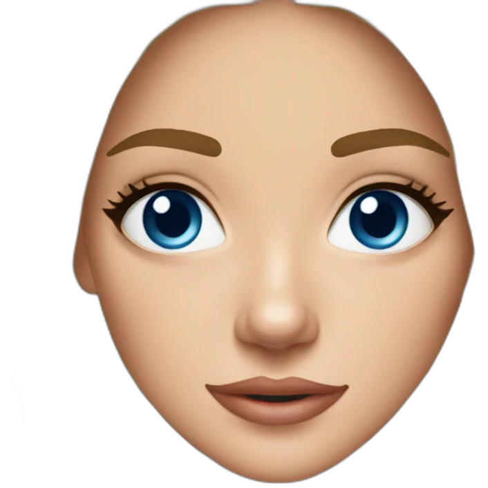 Meghan Taylor' with her blue eyes dressed as Santa emoji