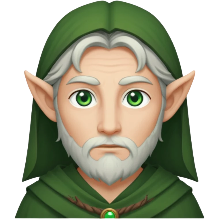 The Druid looks around the corner emoji