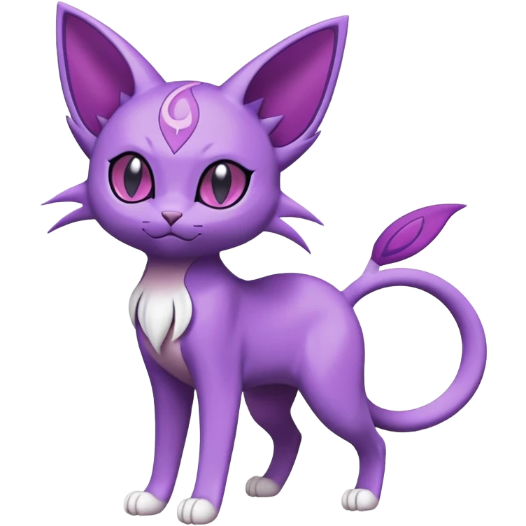 Purrloin-Espeon-Skitty-Pokémon-Fakémon-hybrid-creature (full body) emoji