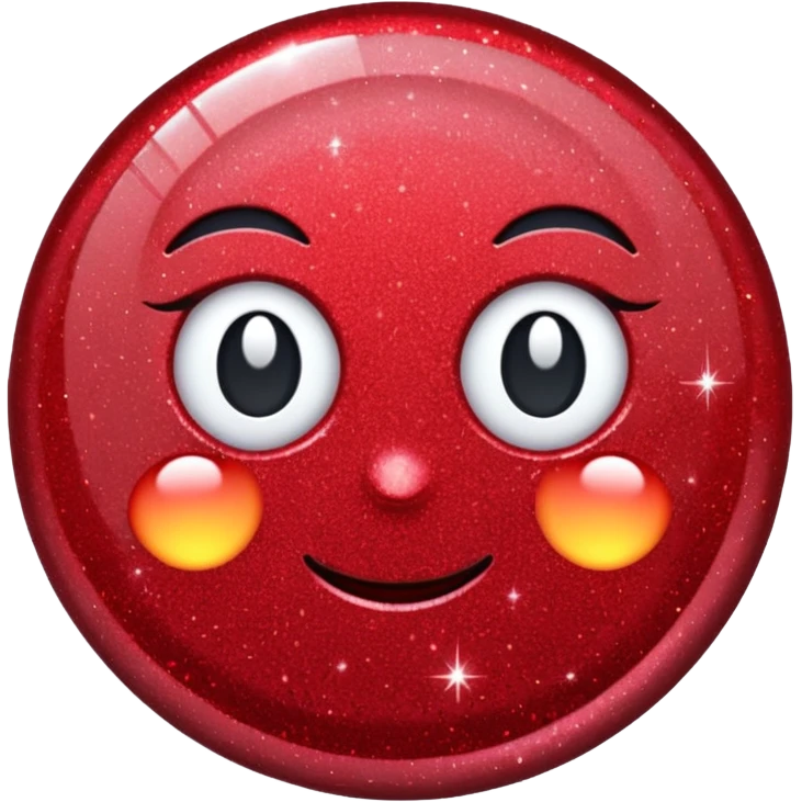 red glitter mark check emoji