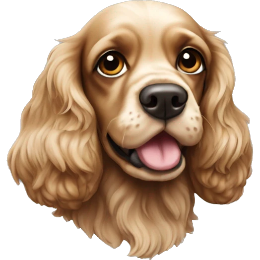 Cocker spaniel high emoji