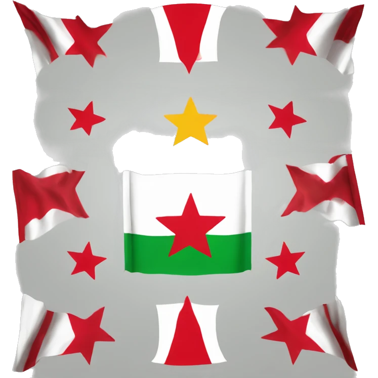 Independent Syria flag with 3 stars emoji