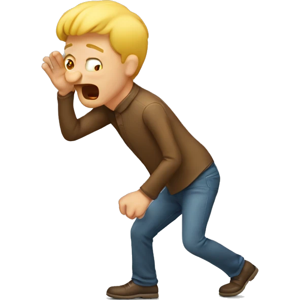 Man farting emoji