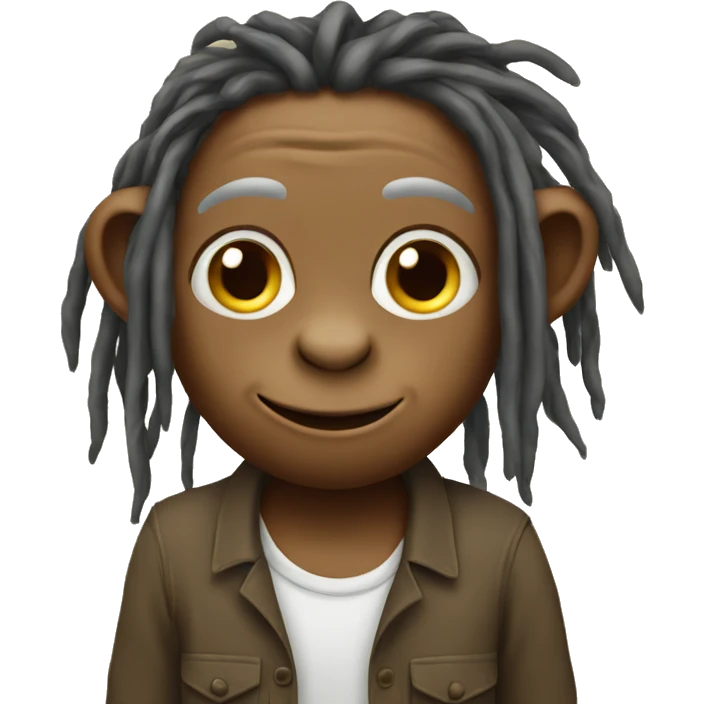 Monkey with dreads farming  emoji