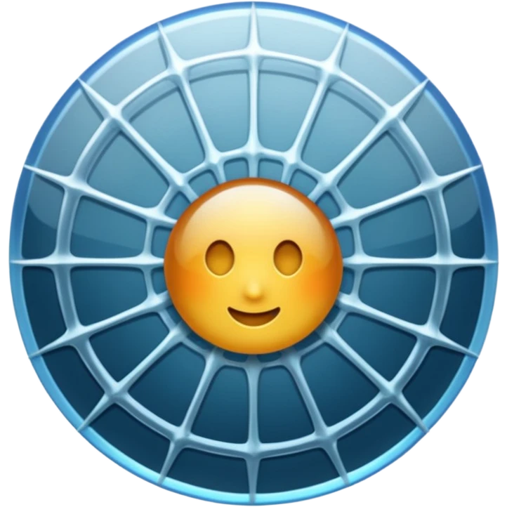 delicate web without spider emoji