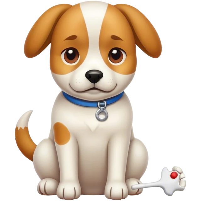 Dog with joint emoji
