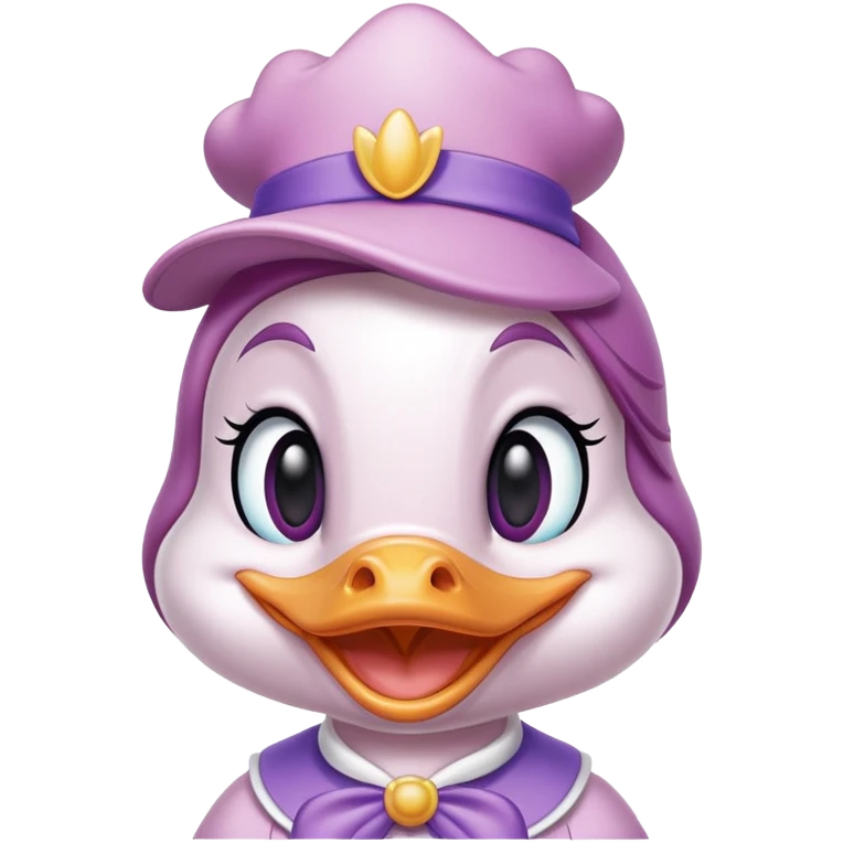 Daisy Duck from Disney smiling emoji