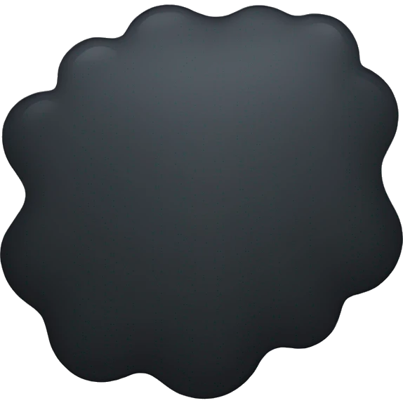 Black puddle emoji
