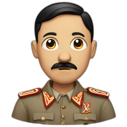 Hitler wearing Morocco shirt emoji
