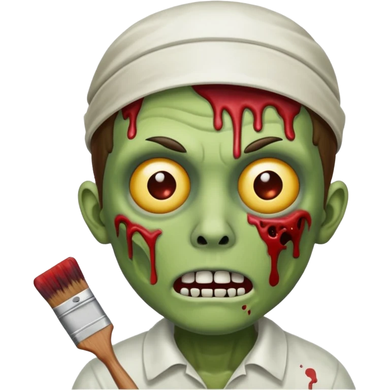 painter zombie  emoji