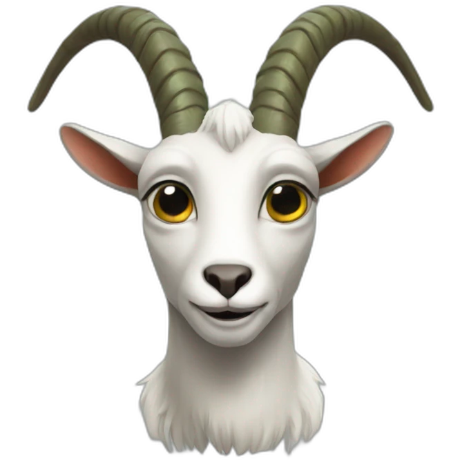 Alien goat emoji