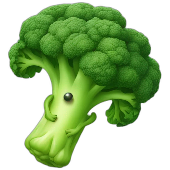 Broccoli running emoji