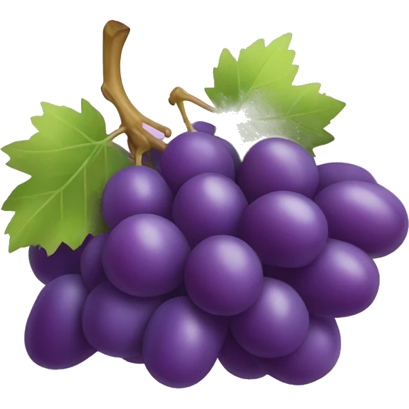 3D Grapes emoji  emoji