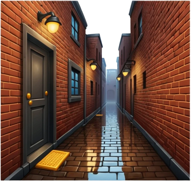 dimly lit alley emoji