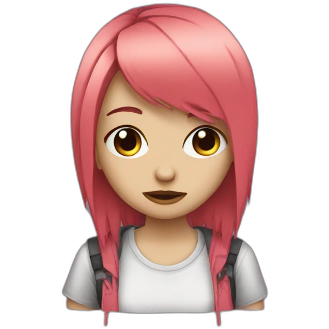 emo girl emoji