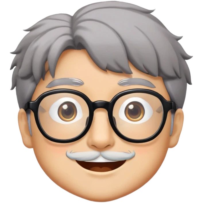 _cinematic-realistic-portrait-of-ghibli,-depicted-with--large-rectangular-glasses,-his-happy-expression-rendered-in-lifelike-detail,-illuminated-with-soft,-realistic-lighting-that-emphasizes-his-creative-genius, his eyes shut  and big bushy black eyebrows emoji