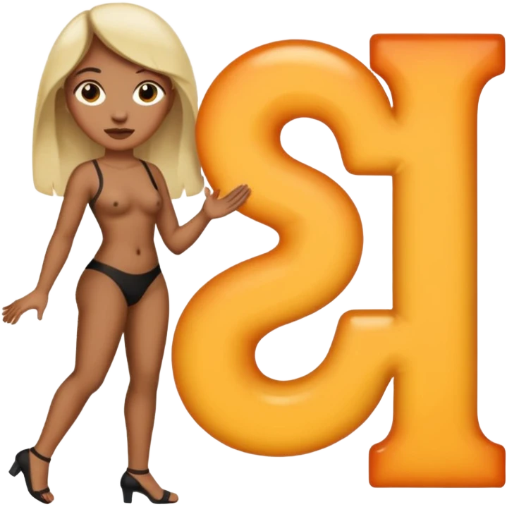 Make a person hold sex on the left and seven on the right and on the left make six as well emoji