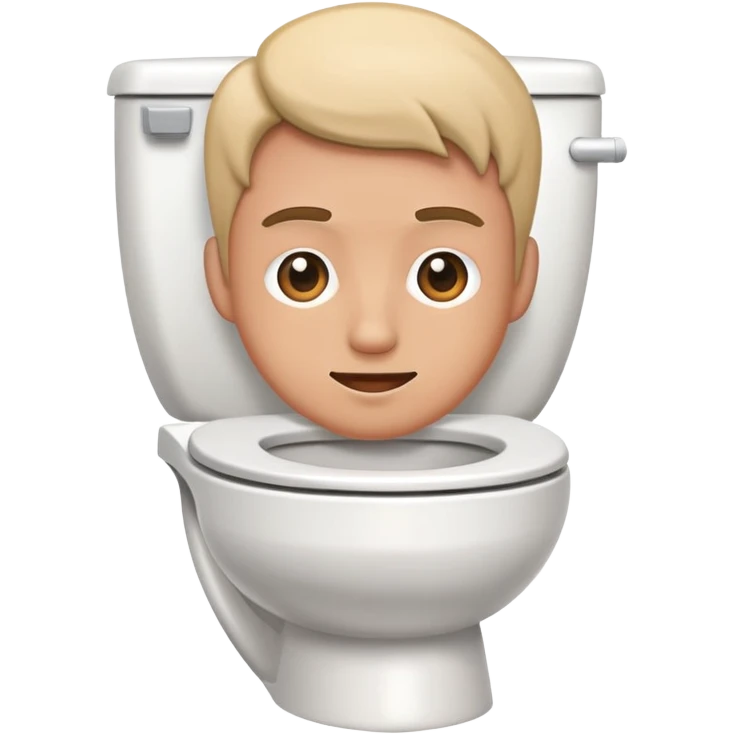 Alpha on toilet emoji