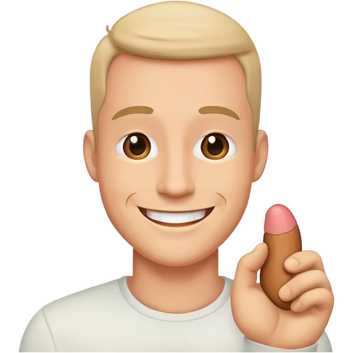 Smile and penis emoji