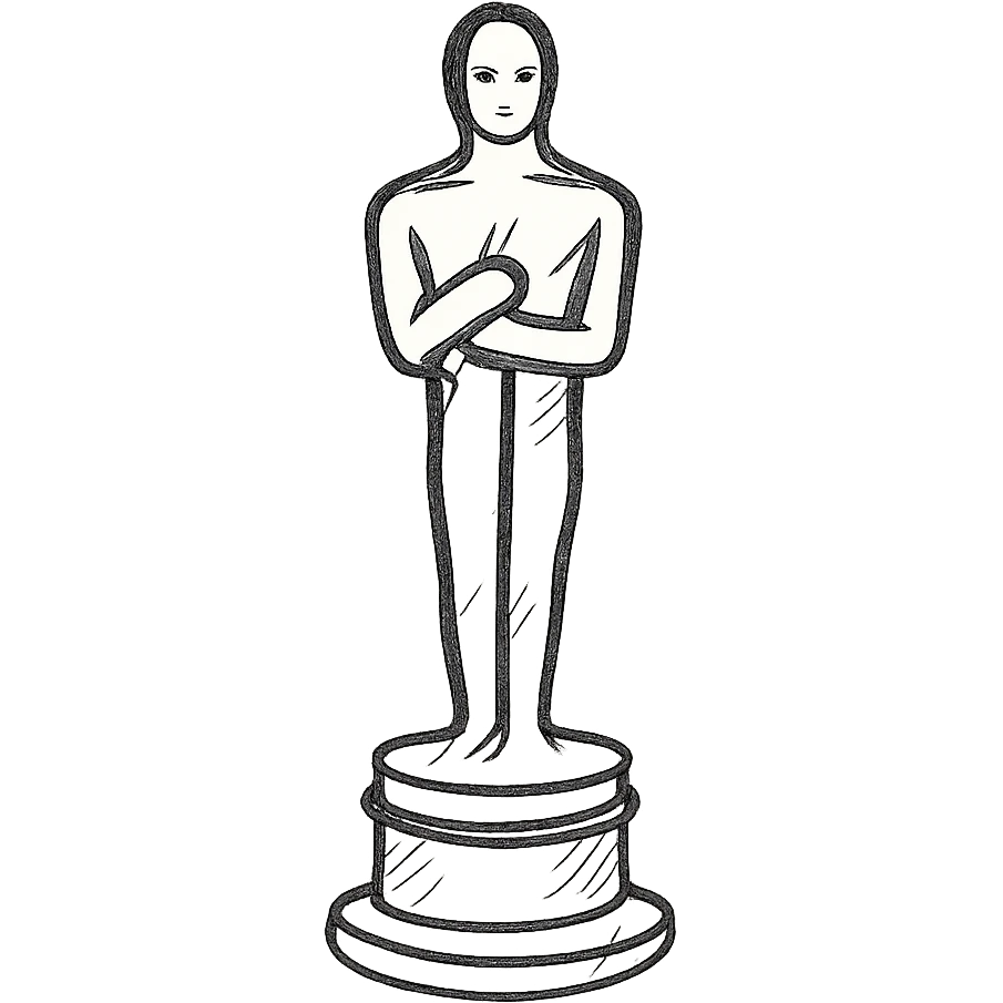 Oscar statuette emoji
