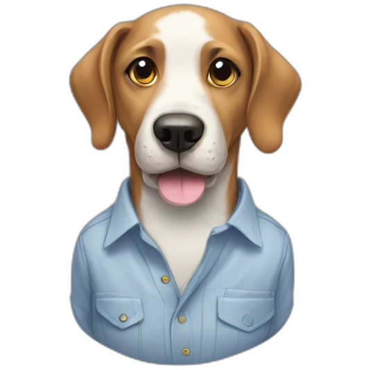 Dog wearing a shirt  emoji
