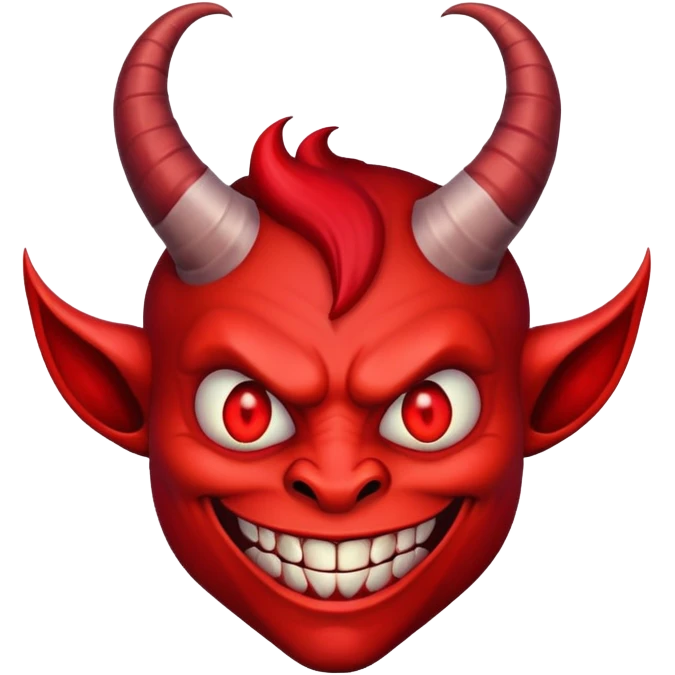 smiling devil with bad characteristics emoji