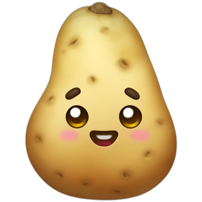 Kawaii potato emoji