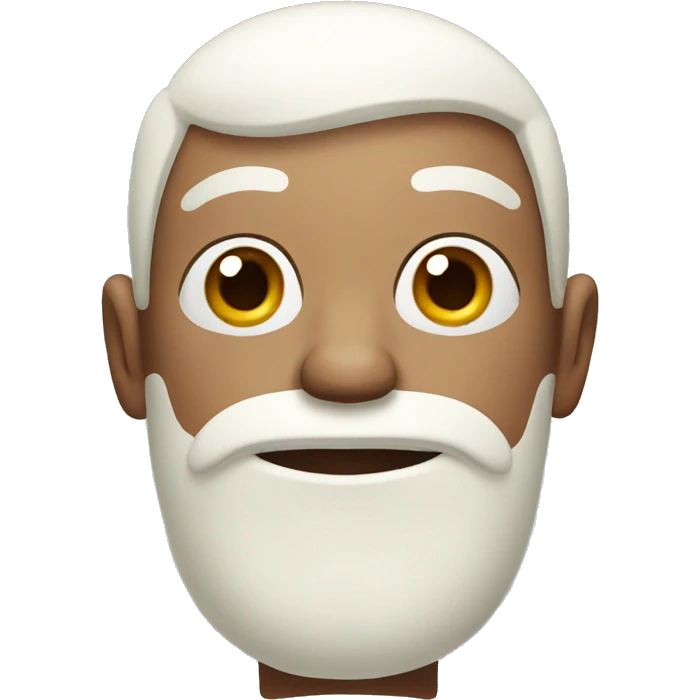 man with cream on face emoji