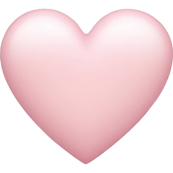 light pink heart emoji