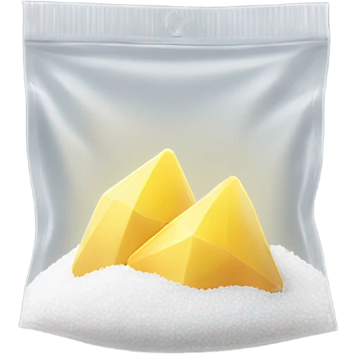 Salt shards in a small zip bag emoji