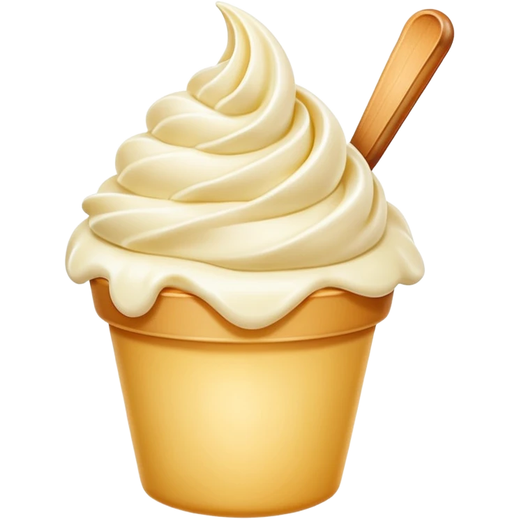 vanilla gelato emoji