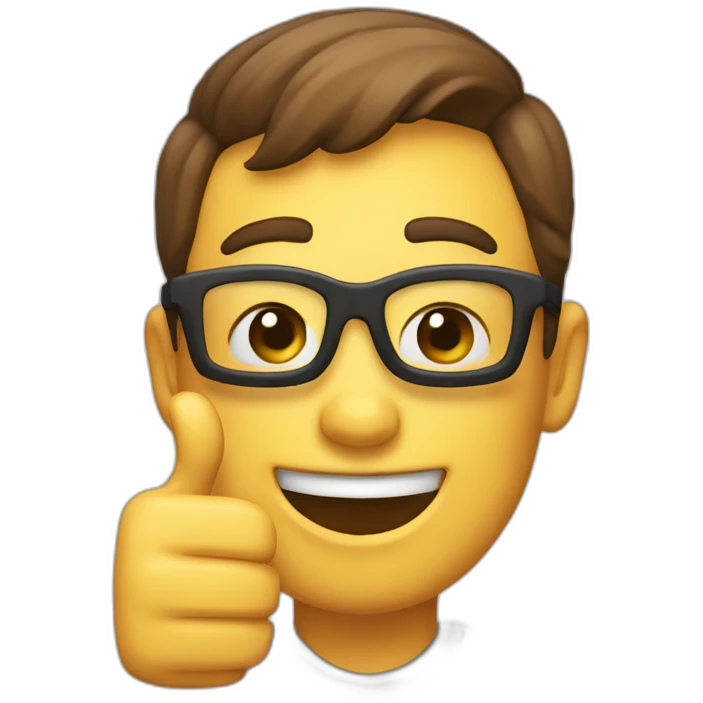 Moyai thumbs up emoji