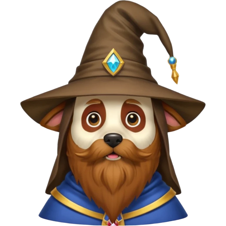 Dog wizard emoji