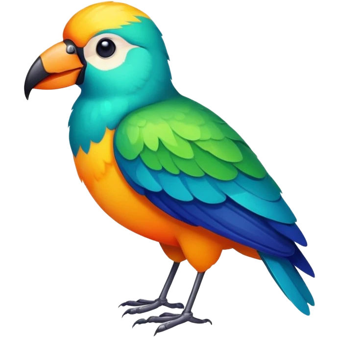 Tropical bird emoji